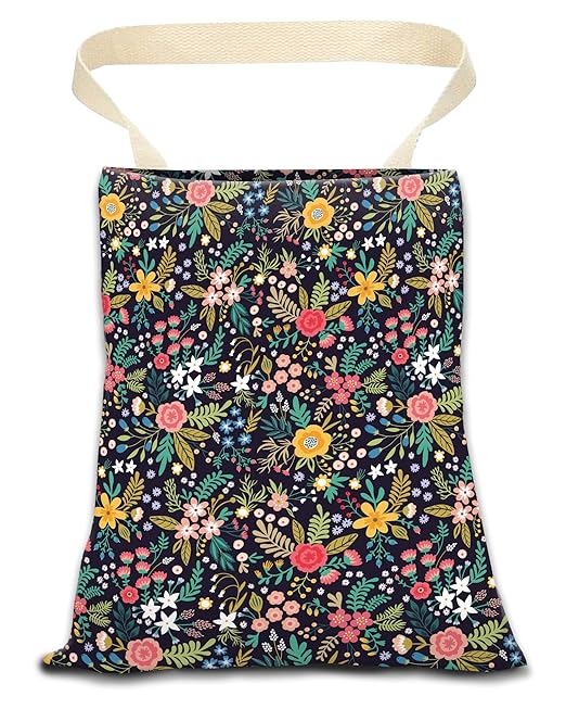 Car Trash Can, Durable Hanging Car Trash Garbage Bag, Cute Automotive Garbage Cans Organizer, Cute Colorful Flowers