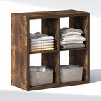 Furinno Cubic Closet Organizers and Storage, 4-Cube Closet Organizer, Open Shelf Closet Storage, Extra Thick Frame for Wardro
