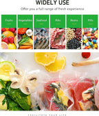 Syntus Vacuum Sealer Bags for Food, 3 Rolls 8" x 20' Commercial Grade Bag Rolls, BPA Free Food Vac Bags for Storage, Meal Pre