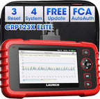 Launch OBD2 Scanner CRP123X Elite, 2026 Lifetime Update WiFi Scan Tool, Engine at SRS Airbag Scanner, 3 Resets Diagnostic