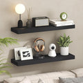 Furinno Tanna Floating Shelves for Wall Set of 2, 9 x 35 Wall Shelf, Wall Mounted Floating Shelf with Invisible Bracket, 2-in