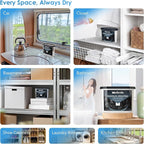 Moisture Absorbers, Efficient Activated Charcoal Humidity Absorber & Odor Absorber Boxes, Refillable Car Dehumidifier for