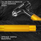 2 Packs Car Safety Hammer, Car Glass Breaker with Seat Belt Cutter, Automotive Escape Tool, Metal Window Breaker, Emergecy Sa