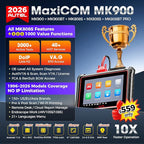 Autel MaxiCOM MK900 Bidirectional Scanner: 2026 Up of MaxiCheck MX808S MK808S, Work as MK900-BT MK900BT MX900 OBD2 Diagnostic