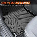 KUST Floor Mats Cargo Mat for Honda Prologue & Chevy Blazer EV 2024-2025 2026, All Weather Rear Trunk Liner with Backrest Mat for Prologue Accessories TPE Rubber High Edge