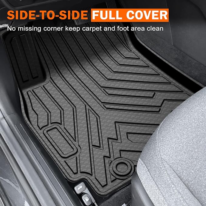 KUST Floor Mats Cargo Mat for Honda Prologue & Chevy Blazer EV 2024-2025 2026, All Weather Rear Trunk Liner with Backrest Mat for Prologue Accessories TPE Rubber High Edge