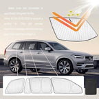 KMF 10pcs Thicken Sun Shades for Volvo XC90 2016-2025 Accessories, Full Car Window Covers Sunshade for Windshield Side Rear, UV Block and Blackout Protect Privacy for Car Camping