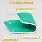 Travelambo Luggage Tags for Suitcases PU Leather Travel Tags Bag Tags Privacy Protection Travel Essentials