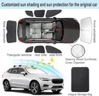TINGLU Window Shades for Volvo XC60 2018-2025 2026 Accessories Car Side Full Windows Rear Triangular Windshield Sun Shade Sun UV Rays & Privacy Protection for Camping,Napping,and Relaxing 8PCS