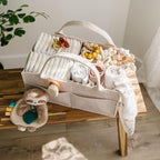 PUTSKA Baby Diaper Caddy Organizer - Nursery Storage Basket for Diaper Station, Baby Basket Shower List and Registry Gift Mus