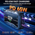 UTRAI 8000A Portable Car Jump Starter, 12V Battery Jumper for All Gas & 12L Diesel Engines, 27000mAh Jump Box with 65W USB-C