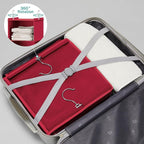 YOUDENOVA Hanging Closet Organizer and Storage, 6-Shelf Closet Hanging Storage Shelves, Dark Red