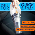 ThisWorx Car Vacuum Cleaner - Portable Handheld Mini Vacuum Cleaner W/ 16ft Cord, Bag, & Attachments - Small Vacuum for Car, 