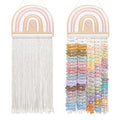 POVETIRE Headband Holder Bow Holder for Girls Hair Bows,Rainbow Hair Accessories Organizer Storage Wall Hanging Display for N