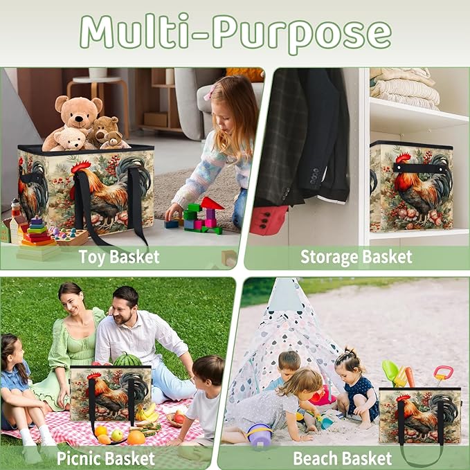 Reusable Grocery Bags Heavy Duty Shopping Bags Foldable Large Tote Bags with Long Handles & Hard Bottom