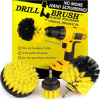Drillbrush Drill Brush Attachment Set for Bathroom Cleaning – Power Scrubber Brush Kit for Tub, Tile, Shower, and Grout – All