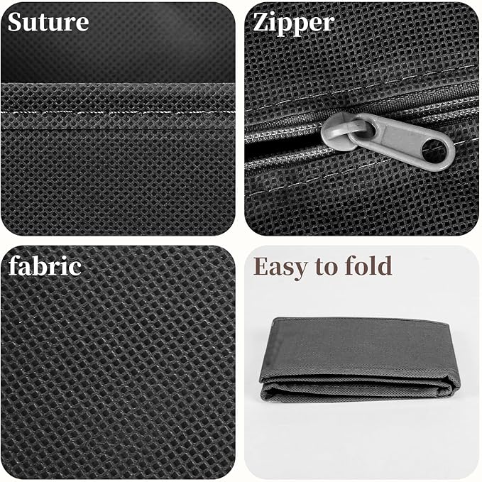 Drawer Organizer Clothes, 16 Pack Dresser Organizer Bins, Foldable Closet Organizers and Storage Fabric Dresser Bins, Shallow