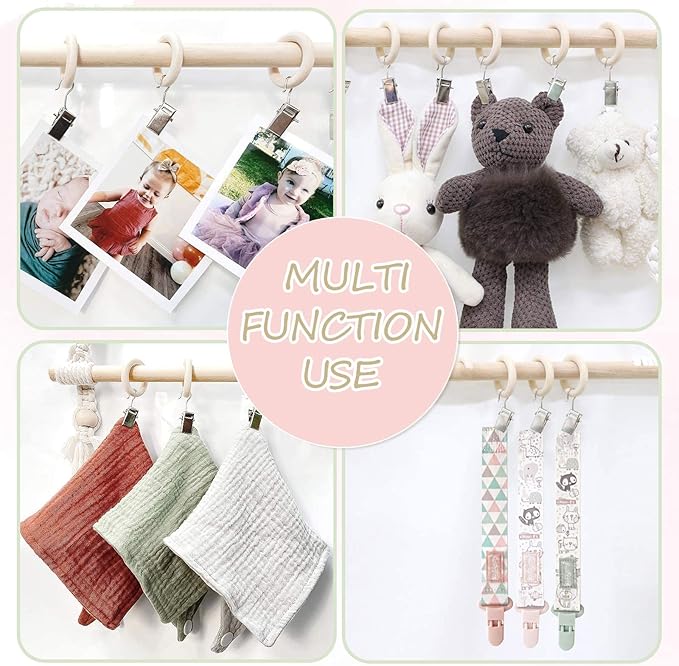 POVETIRE Headband Holder - Hair Bows Organizer & Display Storage Wall Hanging Decor for Baby Nursery & Toddler Girls Room
