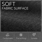 FinishingBo Large 11x11 Inch Cube Storage Bins with Cotton Handles for Closet, Shelves, Clothes, Towel (White/ Black-6 Pack)