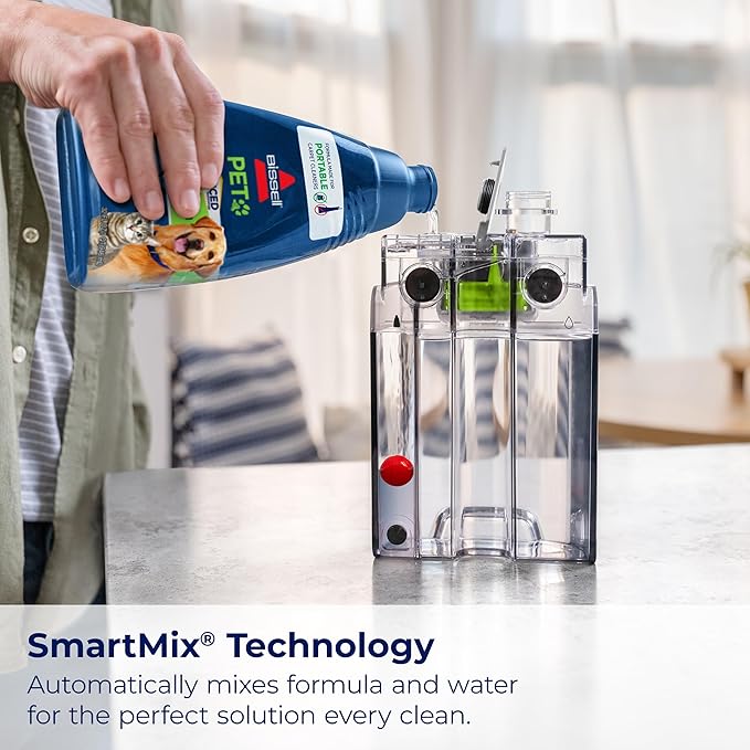 BISSELL® Little Green® Max Pet SmartMix Portable Carpet and Upholstery Deep Cleaner, Car/Auto Detailer, with SmartMix Technol