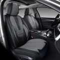 Coverado Leather Seat Covers for Car, Waterproof Front Car Seat Covers with Lumbar Support Universal Fit for Most Sedans SUV 