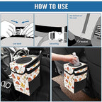 Car Trash Can – Multi-Purpose, Lightweight and Portable with Durable Water-Resistant Coating, No Installation Required, Practical and Ample Capacity, Variety of Colors.Mushroom