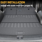 Floor Mats for Kia Sportage Gas 2023-2026, All Weather Floor Mats Trunk Cargo Liner with Backrest Protectors Accessories, Full Coverage Set (Not fit Hybrid)