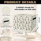 Greyhound Gifts Storage Bins & Boxes with Handles, Dog Foldable Basket for Organizing Dog Lovers Owners, Greyhound Christmas 
