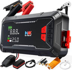 HW Car Battery Jump Starter with Air Compressor, [44.4Wh, 160PSI] True 2000A Portable Car Jumper Pack (8.5 Gas/6.5L Diesel), 12V Jump Box with Jumper Cables/Air Chucks/USB-C Cables-65W Fast Charging