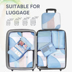 10 Set Packing Cubes for Travel, Gifts for Women Mom,Anti-Tearing Suitcase Organizer for Luggage with Shoe & Hanging Toiletry