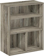 Furinno PASIR Book Shelf, 3-Tier Display Bookshelf, Bookcase, 11.8 x 23.6 x 28.1, for Living Room, Bedroom, Home Office, Fren