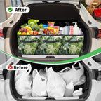Reusable Grocery Bags Heavy Duty Shopping Bags Foldable Large Tote Bags with Long Handles & Hard Bottom