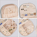 ProCase Travel Size Jewelry Box, Large Portable Seashell-Shaped Jewelry Case, 2 Layer Jewelry Organizer in PU Leather for Wom