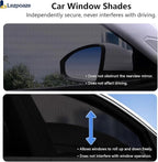 4-Pack Car Window Shades with Insect Screen, UV Blocking & Breathable Mesh, Universal Fit for 96% Cars, for Baby Kids Travel Camping, Heat Insulation & Privacy Protection