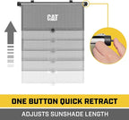 CAT® Window Shades Car Accessories - Car Shades for Back Windows Baby Visor - Retractable Window Blinds for SUV, Truck, & Car Sun Shade Window Screen - Car Window Shade for Baby - 14in x 19in