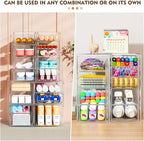 ARSTPEOE 22 Drawers, Acrylic Desk Makeup Organizer, Plastic Drawers Organizer, Stackable Storage Solution for Makeup, Dresser