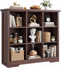 Aheaplus Wooden 9-Cube Storage Organizer with Charging Ports, Modern Cube Bookcase with Base, 4-Tier Floor Standing Open Cubb