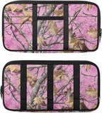Camo Hunting Pink Car Sun Visor Organizer Personalized Car Visor Organizer with Big Zipper Pocket Card Holder Suitable for Cars SUV Keep Tidy