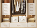 LayerSpace Fabric Storage Bins | Closet Bin Shelf Organizer Shelf Basket | Collapsible Linen Closet Organizer Storage Cube | 