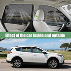 ZATOOTO Car Window Shades for Toyota RAV4 2019-2024, 4 Pack RAV4 Sun Shade Side Window, Breathable Mesh Car Window Screen for Camping Napping Baby UV Protection