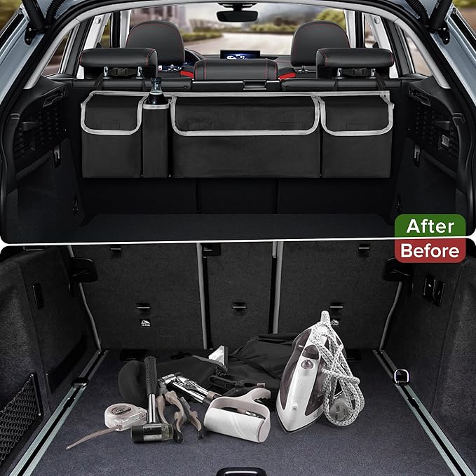 Car Trunk Organizer Storage Bag for Jeep Wrangler JL JK Grand Cherokee/Cherokee Grand Wagoneer/Wagoneer Renegade Compass Trailha