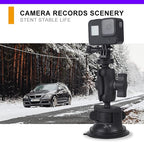Car Windshield Suction Cup Mount for Insta360 ACE Pro ONE X4 X3 X2 X R RS GO 2 3, GoPro Hero Max Fusin 12 11 Accessories and DJI OSMO Action Camera Dash Cam Holder