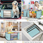 Budding Joy 90 L Large Storage Bags, 4 Pack Clothes Storage Bins Foldable Closet Organizer Storage Containers Storage and Org