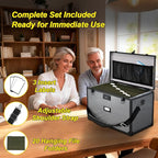 File Storage Cabinet File Organizer Document Organizer File Box in Office and Home with Combination Lock with 20 Legal Size H