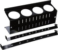 Wall Control Pegboard Spray Can Holder Bracket and Aerosol Can Organizer Pegboard and Slotted Tool Board - Black
