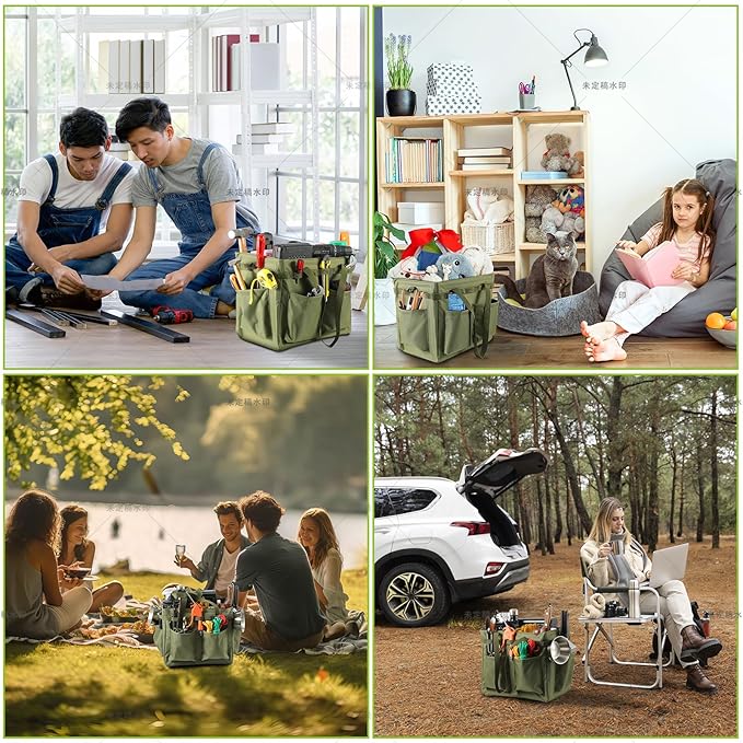 Car Trunk Organizer Multifunctional Storage Toolbox Carry Griddle,Large Grill Utensils Accessory Grilling Tools Basket