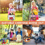 6 Packs Large Toy Storage Bags with Labels, Reusable Clear PVC Board Game Storage, Travel Waterproof Organizer Bags with Zipp