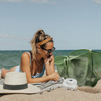 KALIDI BeachNylon Mesh Tote Bag, Casual Tote Bag Hobo Women Foldable MAX 23L Shoulder Bag For Beach Picnic Vacation