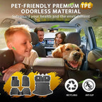 Powerty Floor Mats for Mazda CX-5 2017-2025, All Weather TPE Custom Cargo Liner Seat Back Covers Protectors Replacement for Mazda CX-5 Accessories (Floor Mats+Backrest Mat+Trunk Mat)
