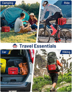 500 PCS First Aid Kit for Car Home Businesses, Well-Organized Emergency Kit, Survival Trauma Waterproof First Aid Kits for Tr